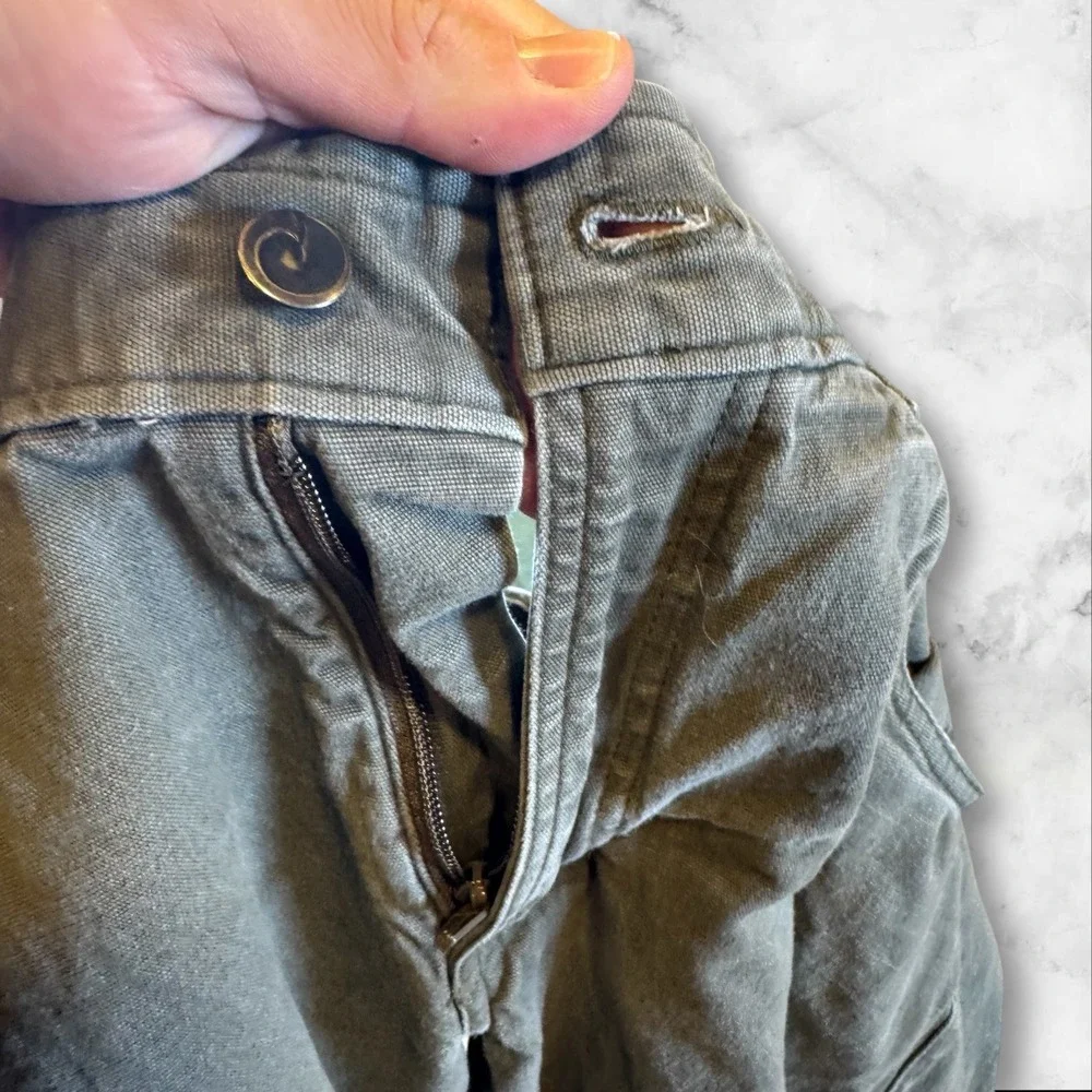 Origin Straight Leg Pants Mens 36x34‎ Gray Cotton Spandex Stretch Casual - Picture 9 of 11